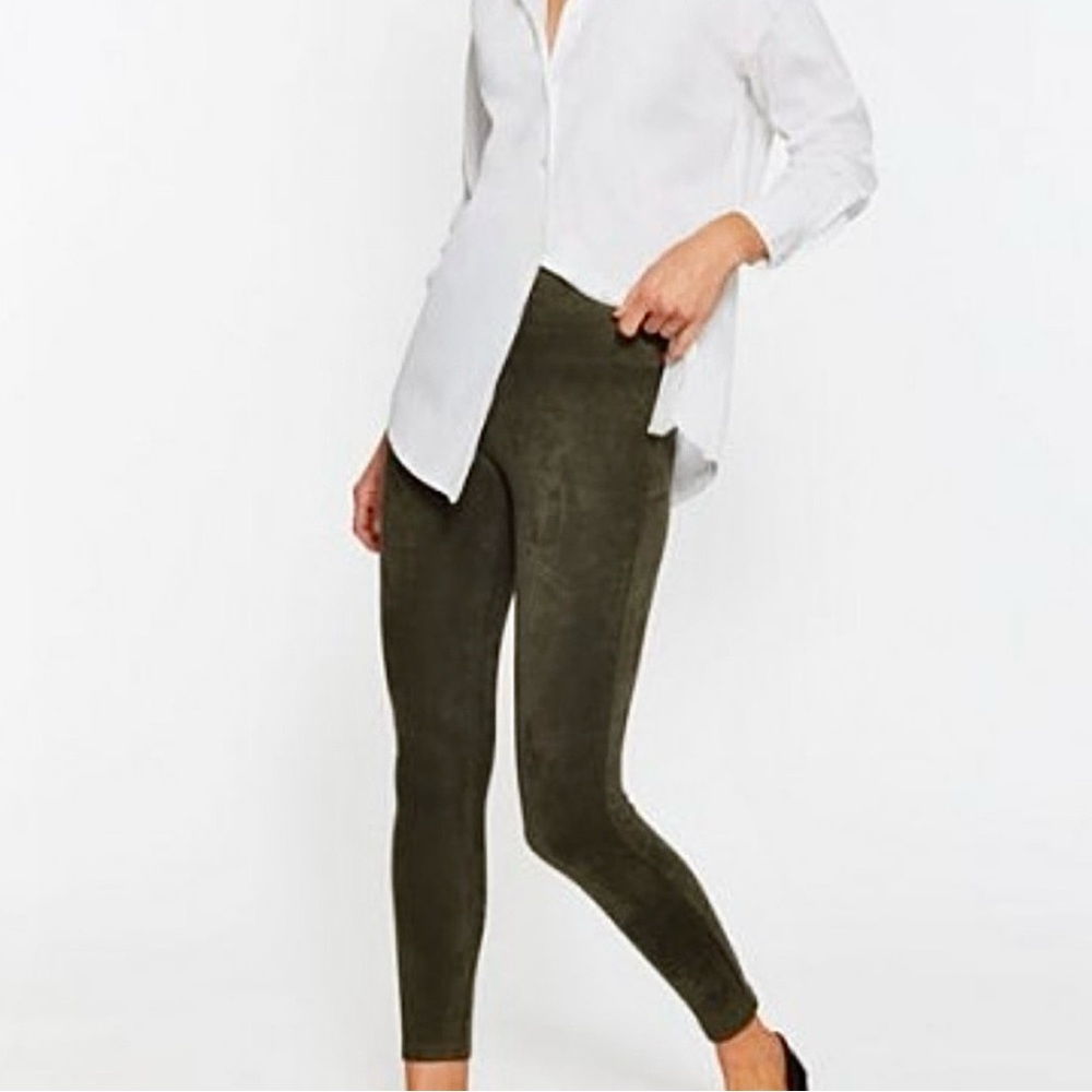 J.McLaughlin Lori Faux Suede Leggings in Olive 🍸 Size XL
